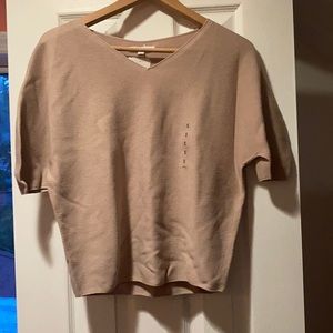 Uniqlo Tan Knitted T-Shirt Size S